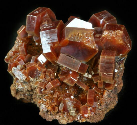 Deep Red Vanadinite Cluster (Extra Large Crystals) #42202